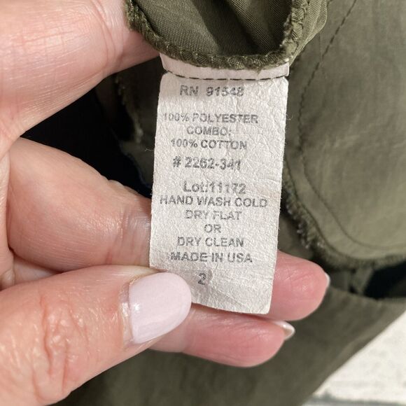 Barney’s‎ New York Army Green & Black Joggers Zipper Back Pocket pants Size 2 - Picture 7 of 11